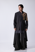 Black Bandgala with gold emroidery